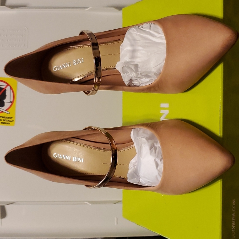 Gianni bini pink and gold heels